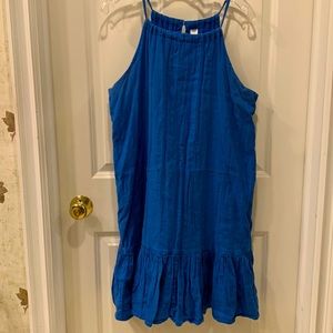 Old Navy blue halter dress. Fully lined size L